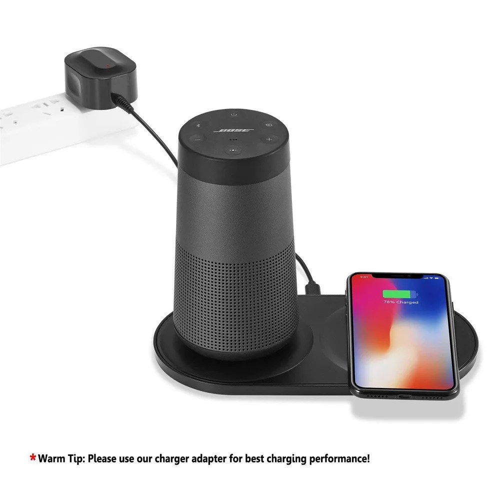 

2in1 USB Charging Dock Base Cradle Charger For Bose SoundLink Revolve For Samsung S9 D.11