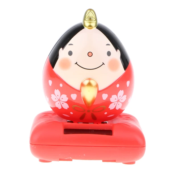 Cute Solar Powered Animated Swing Hands Praying Doll Action Figures Bobbling Toy Auto Car Ornament Home Decoration 6