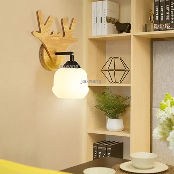 

Nordic Antler Wall Lamp Simple Aisle Corridor Bedroom Bedside Wall Light Living Room Loft Decor Wall Sconce Dining Room Hotel