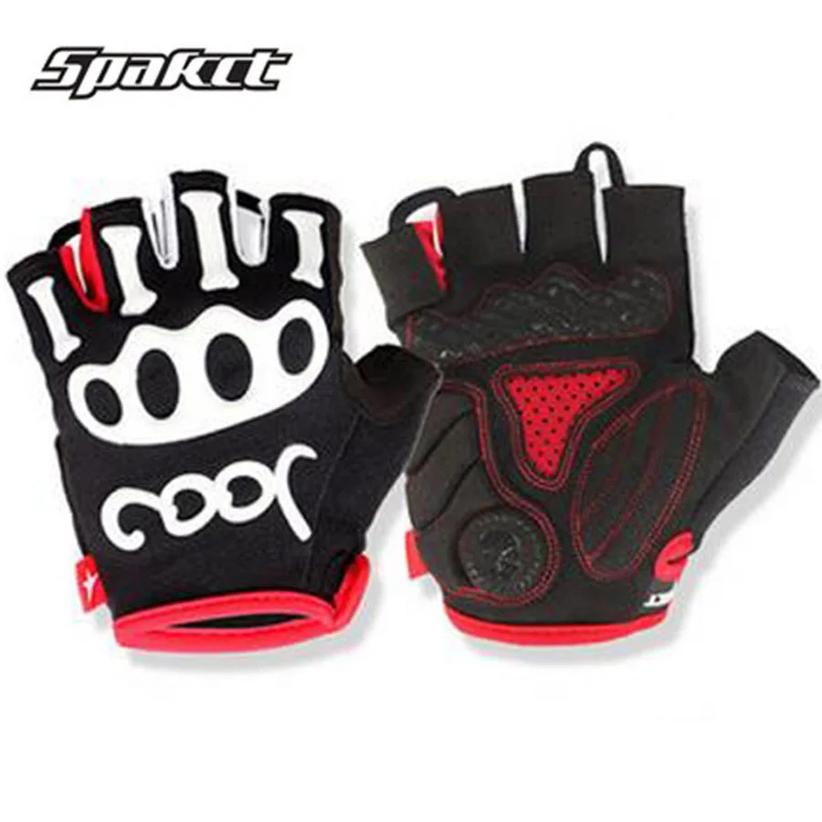 

SPAKCT Anti-shock Cycling Gloves Half Finger Summer Breathable Men's Skeleton Sport Gloves Road MTB Mountain Bike Bicycle Gloves