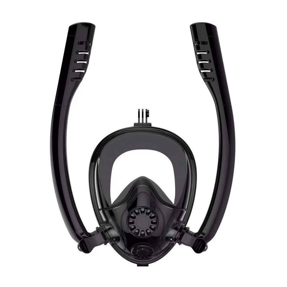 

2019 New Underwater Scuba Anti Fog Full Face Diving Mask Double Breath Tube Swimming Mask Under Water Snorkel Masks