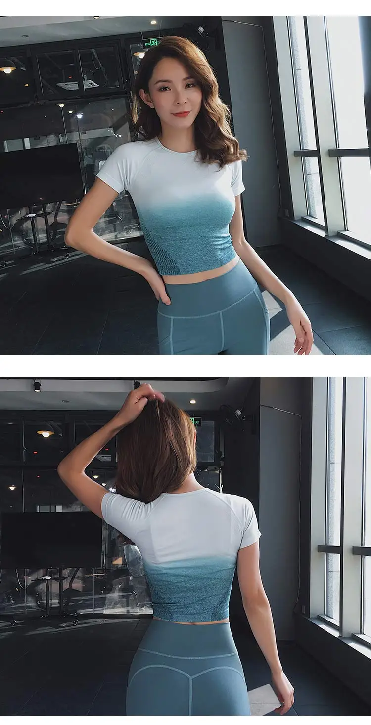 top fitness workout seamless gym workout tops