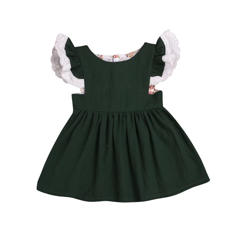 

Newborn Dress Kids Baby Girls Summer Solid Color Toddler Party Dress Ruffle Clothes Baby Girl Dresses Party And Wedding Clothes