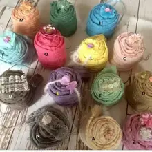 Детские Обёрточная бумага фон-реквизит для новорожденных окрашенная Марля Пеленка, новорожденный Одеяло 10 шт./лот 90 см x 180 см