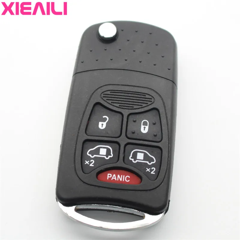 XIEAILI 10 шт. OEM 5 кнопочный раскладной чехол для Chrysler Town/кантри Jeep Grand Брелок S471 |