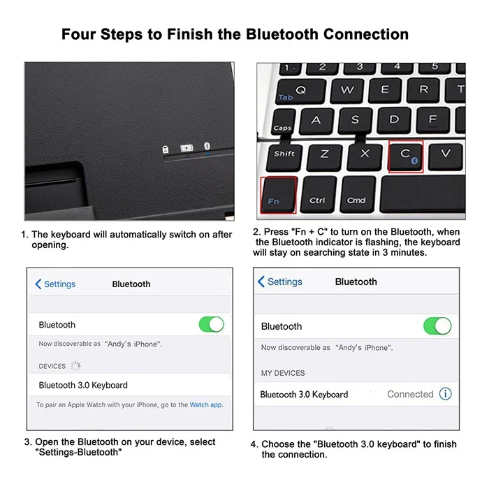 Animuss Bluetooth wireless keyboard (5)
