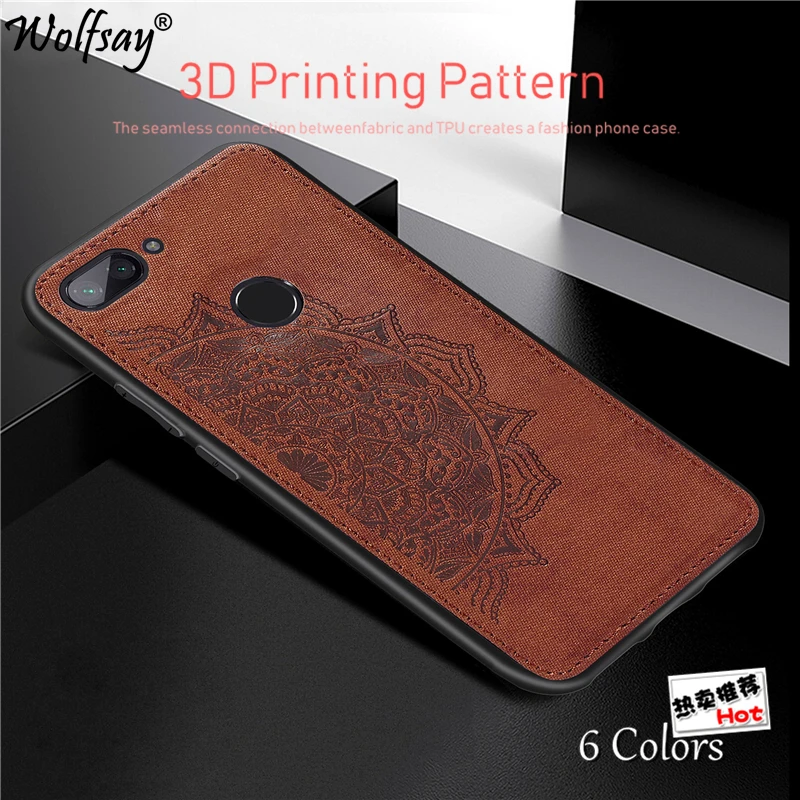 Cotton Fabric Case For Xiaomi Mi 8 Lite Magnetic Silicone Bumper Phone Cover | Мобильные телефоны и аксессуары