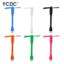 Leuke Draagbare Flexibele Mini USB Fan Buigbare verwijderbare USB Gadgets Low power voor Powerbank voor PC voor laptop Voor OTG(China)