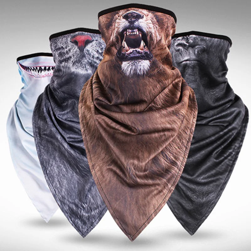 Motorcycle Bicycle Bike Scarf Animal Pattern Quick dry Face Mask Cold Protection cycling Snowboard Windproof | Спорт и развлечения