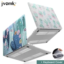 Чехол для ноутбука с принтом суккулентных растений для MacBook Air Pro retina 11 12 13 15 дюймов с сенсорной панелью+ чехол для клавиатуры