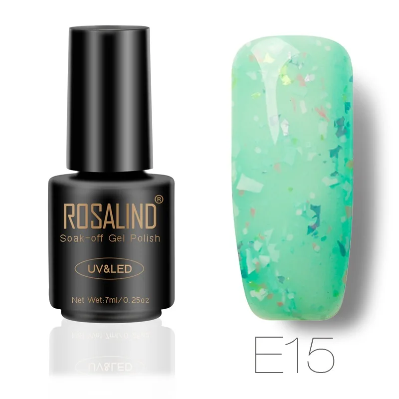 Бренд Rosalind 24 цвета 7 мл УФ гель лак для ногтей профессиональный пилка для ногтей длинный стойкий Гель-лак УФ светодиодный гель для ногтей - Цвет: POA2587873