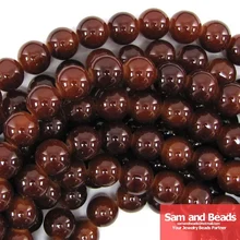 10mm Café Rodada de Vidro Contas Loose para Fazer Jóias Aproximadamente 80 pcs Contas Por Cordão Frete Grátis