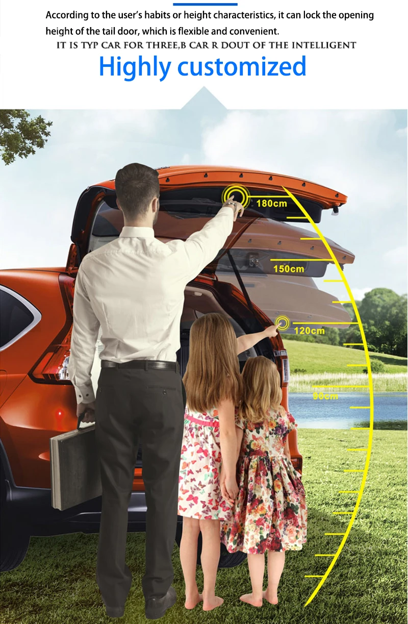 LiTangLee Car Electric Tail Gate Lift Tailgate Assist System For Mercedes Benz GLA Class X156 2014~2018 Remote Control Trunk Lid (14)