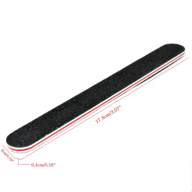 

5pcs/lot Black Double Sided Nail Art Manicure Sanding File Buffer Grits Good Effect