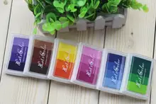 1PCS Inkpad Ink stamp pad Colorful Cartoon Craft Inkpad set for DIY funny work Fingerprint Scrapbooking Accessories