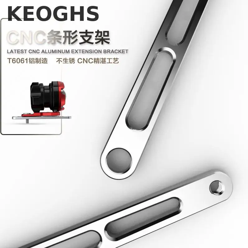 Keoghs Motocicleta Holofotes/luz/relógio Suporte de Extensão/adaptador de Alumínio Cnc Para Honda Yamaha Kawasaki Suzuki Moto Modificar