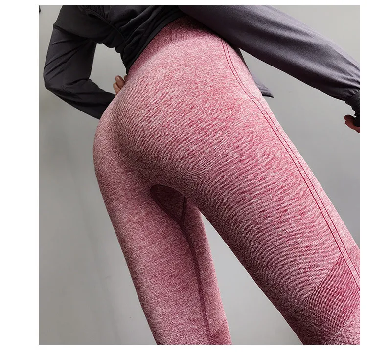 

Pant Women Seamless Yoga Leggings High Waist Hollow Workout Sports Leggings Fitness Side Stripe Leggings Push Up Jeggings