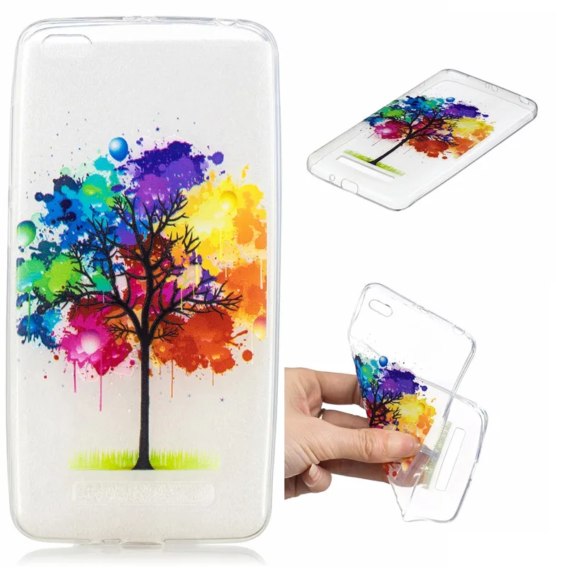 

100PCS TPU Silicone Case for Xiaomi Redmi 4A Case Cover Phone Colored Painted Back Protective Case FOR Xiaomi Redmi 4A Funda