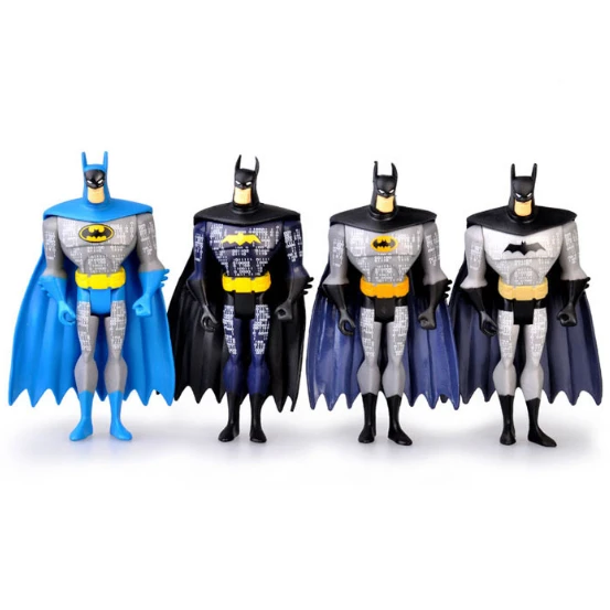 LOT OF 4 DC Universe SUPERHERO Justice League Unlimited batman action FIGURE 4/"
