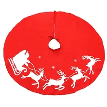 1 шт. Санта Клаус дерево Юбки страна цвет-красный, подарок к Рождеству причудливые елочка Санты юбка 39,3 ''прекрасный Рождественский подарок MC40