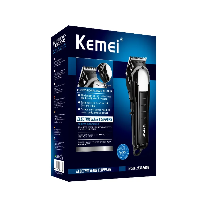 Kemei Professional Cordless Hair Trimmer Powerful Hair Clipper Haircut Machine Electric Cutter Cutting Beard Razor Barber
