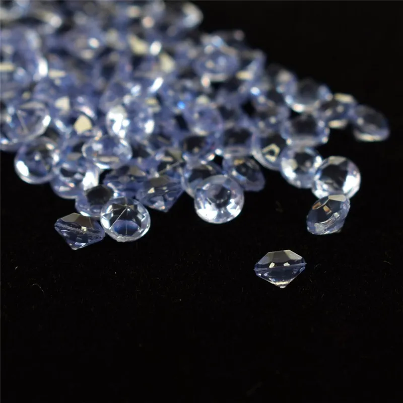 1000 Pcs Clear Acrylic Crystal Bling Transparent Confetti Wedding Party Decoration Wedding table diamond High Clarity
