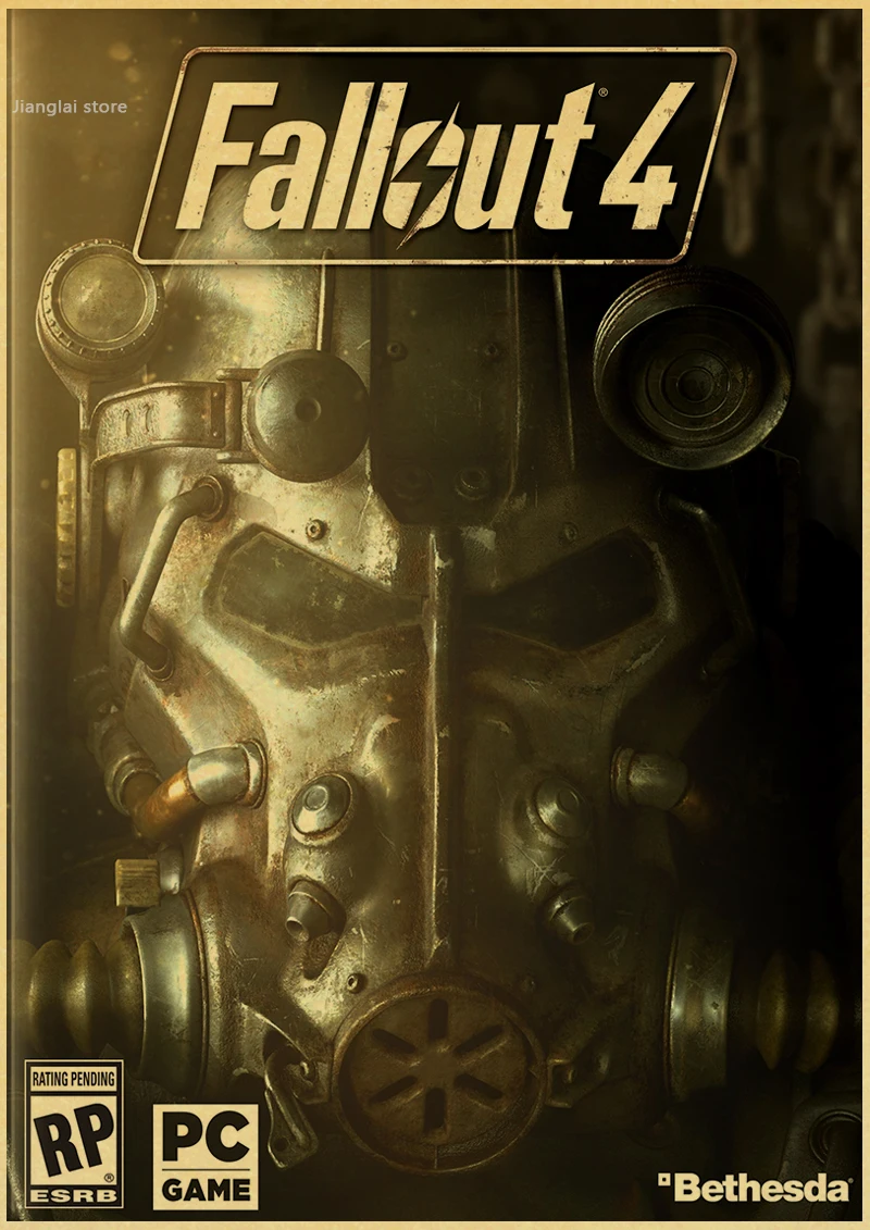 Fallout 3 4 игровой Плакат Украшение для домашнего интерьера крафт-игра плакат Рисунок основные наклейки на стену - Цвет: M037