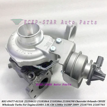 

Turbocharger TD04H 49477-01510 25185864 25185866 25184398 25187701 25187703 For CHEVROLET CRUZE ORLANDO Z20D1 2.0 CDI 2.0L2009-