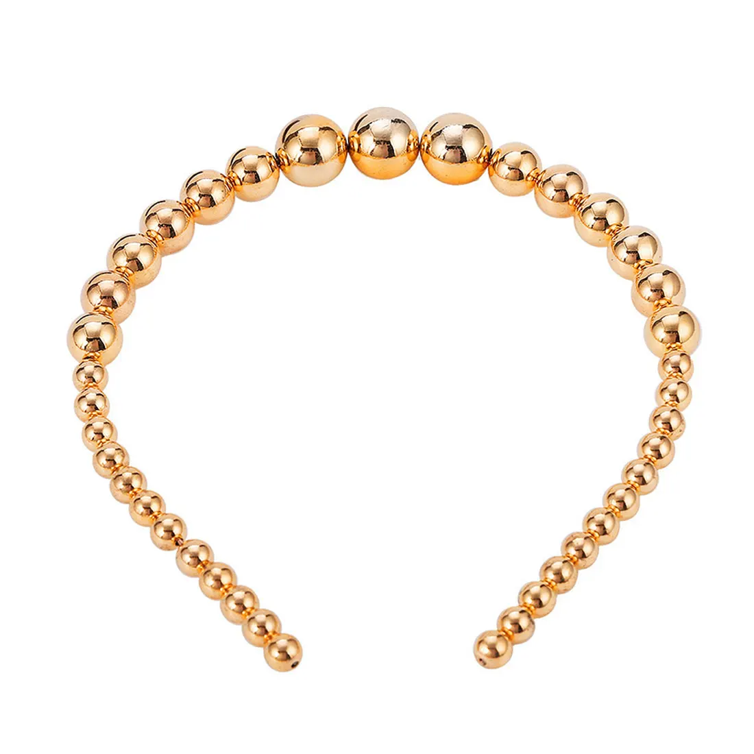 Gold Pearl Уникальное Новое поступление модные роскошные большие обруч жемчужный для женщин повязки для волос вечерние жемчужные аксессуары для волос для девочек - Цвет: Gold Pearl