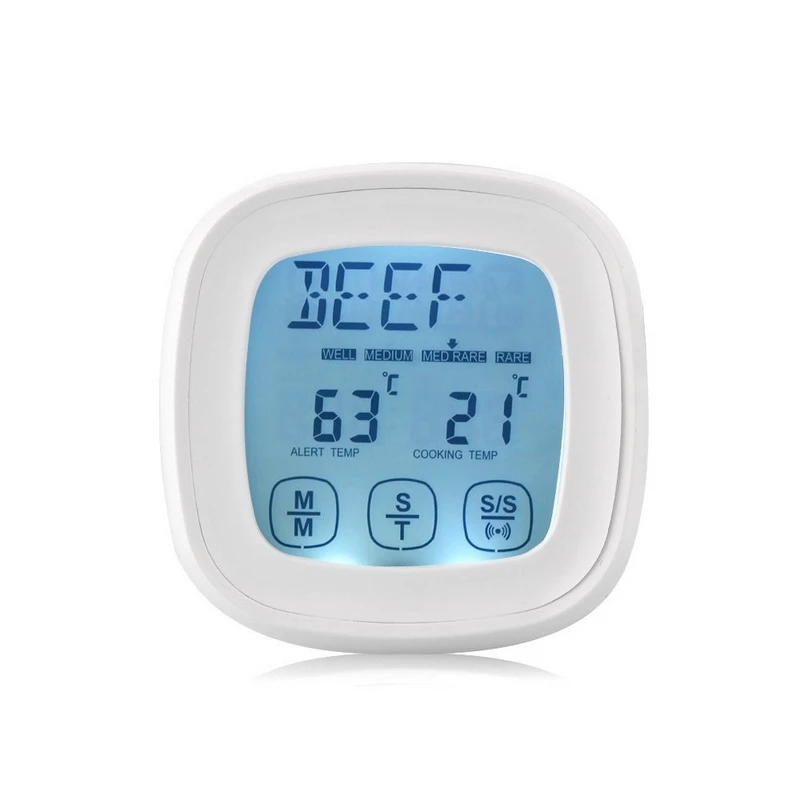 

BBQ Kitchen Cooking Essential Tool Digital Probe Meat Thermometer for Oven Grill and Smoker Touchscreen Accurate Candy Thermomet