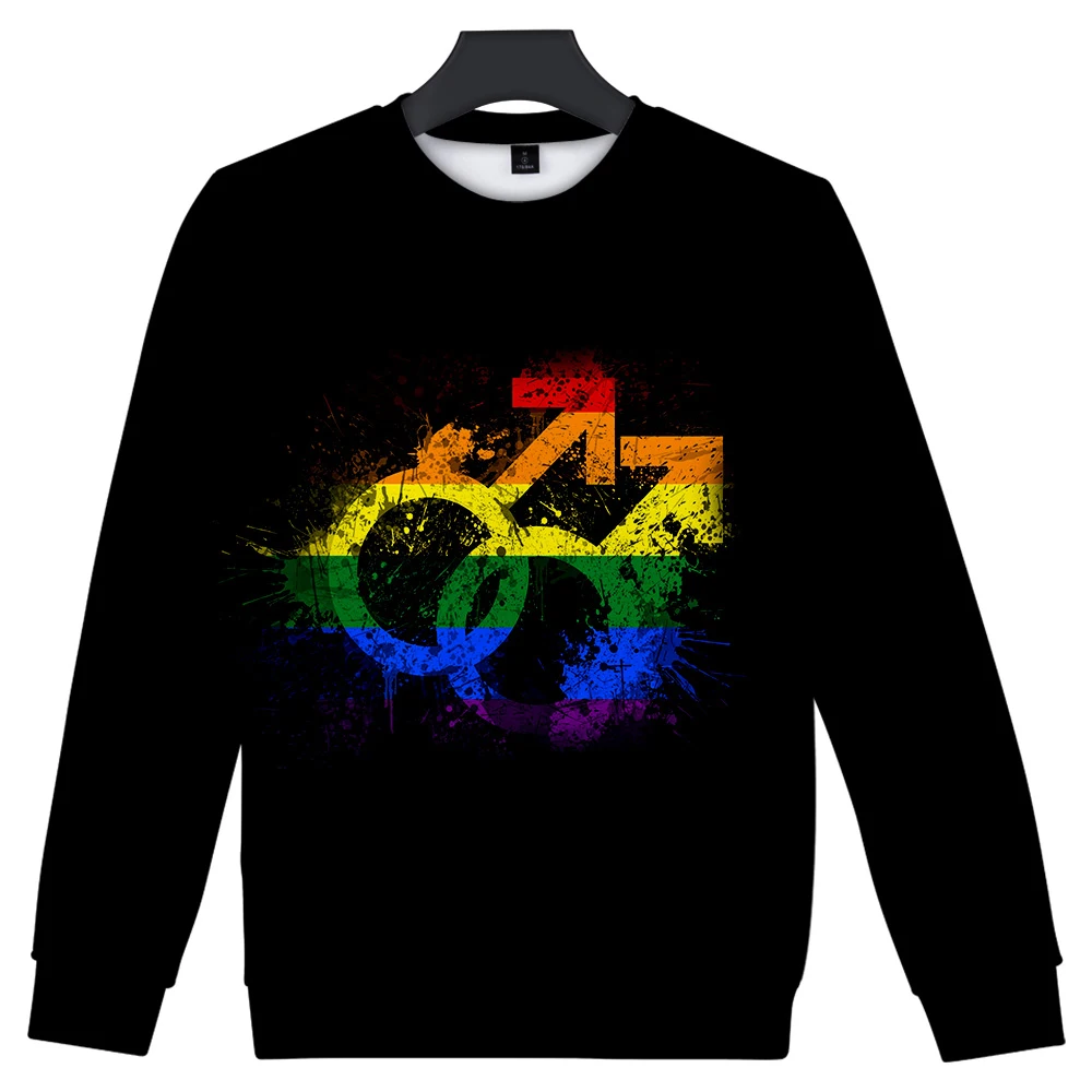 Women Hoodie Sweatshirt Casual Loose Oversized Hoodie Autumn Lgbt Gay Love Lesbian Rainbow Print Hoodies Sweatshirts Sweat Femme