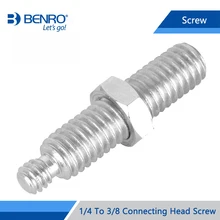 Benro стандартный винт алюминий 1/4 до 3/8 соединительная головка винт качественный винт для Benro штатив шаровая Головка