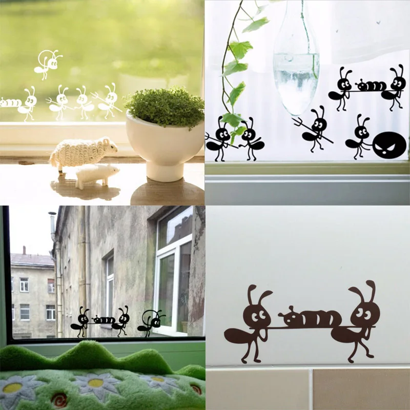 Funny Animals Decor Poster Waterproof Wall Decals Pvc Mural Art Ant