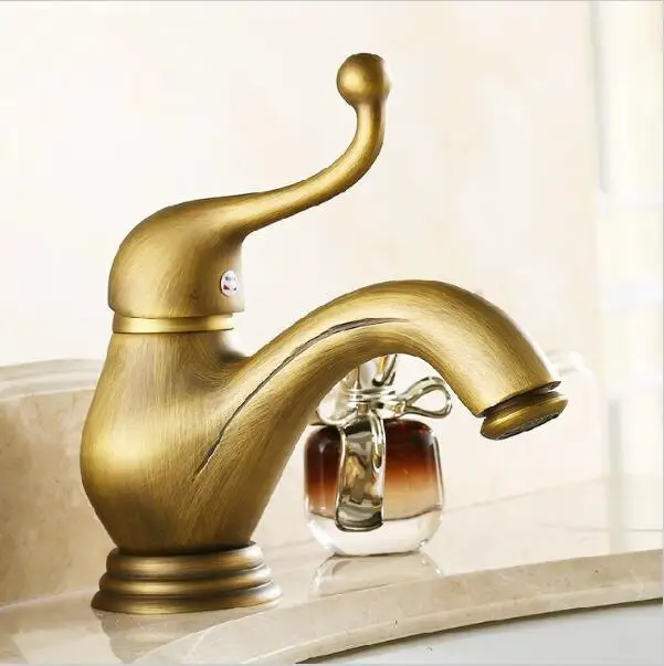 Free Shipping Antique Bronze Classic Bathroom Vessel Sink Basin Faucet single handle Mixer Tap Modern basin water taps 6500 |