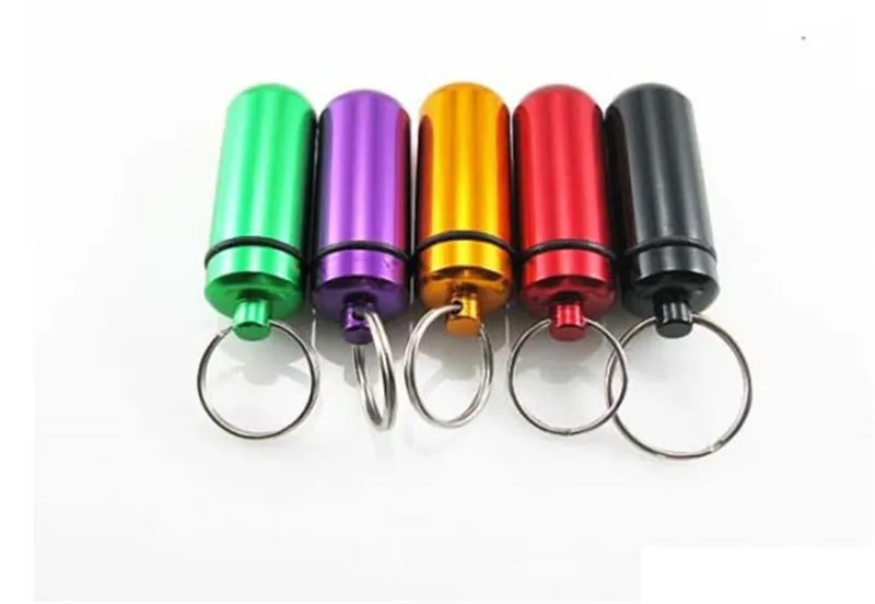 Wholesale Colorful Portable Aluminum Keychain Container Wax Jars