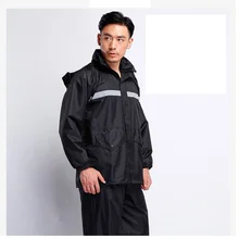 10 комплектов-топ и брюки) охранник деления плащ брюки костюм Открытый Рыбалка непромокаемый плащ охранники патруль плащ