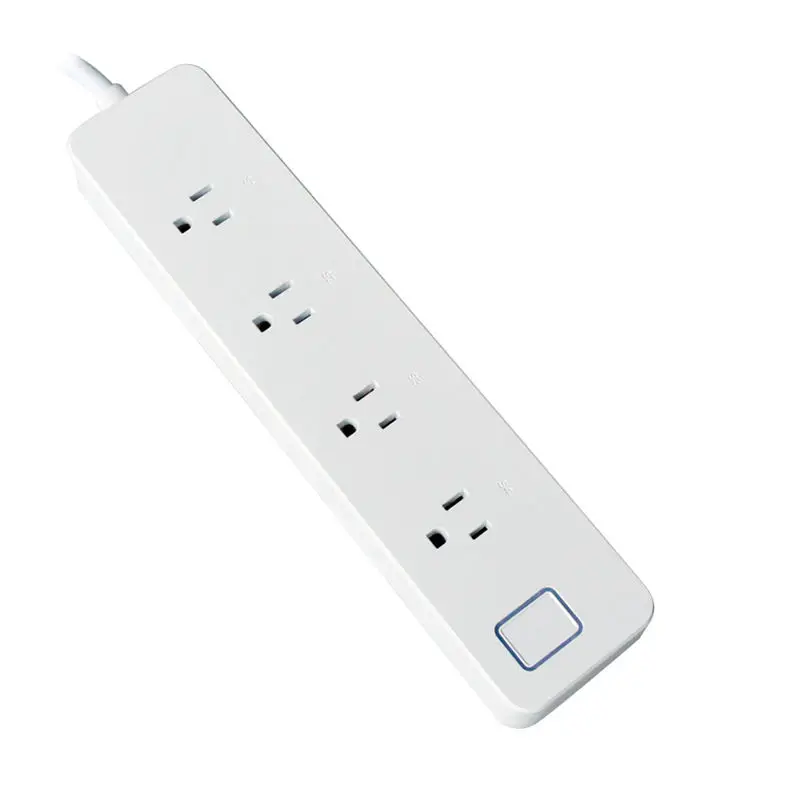 

Swb1 2000W Wifi Socket Smart Power Strip Intelligent 4 Ports Plug Wifi Wireless Remote For Amazon Alexa Echo(Us Plug)