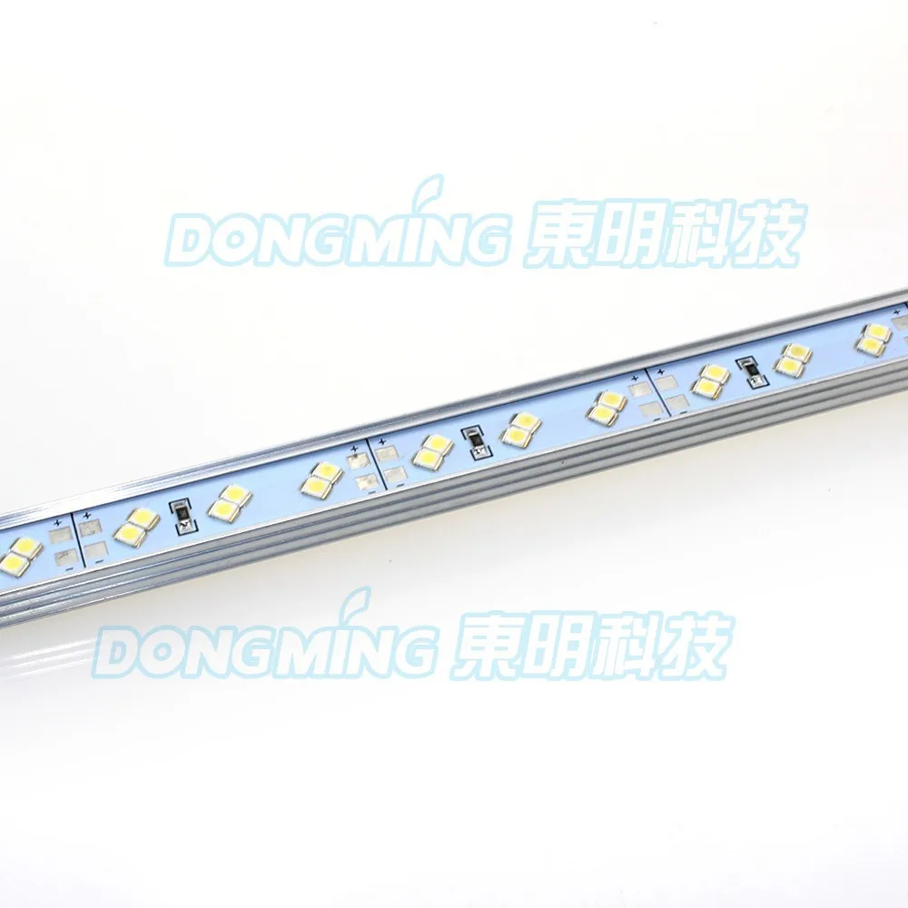 2835 LED Luces Газа DC 12 В двойной ряд свет бар 1 м 144 светодиоды кухонный шкаф с алюминиевой U /V профиль холодной/теплый белый