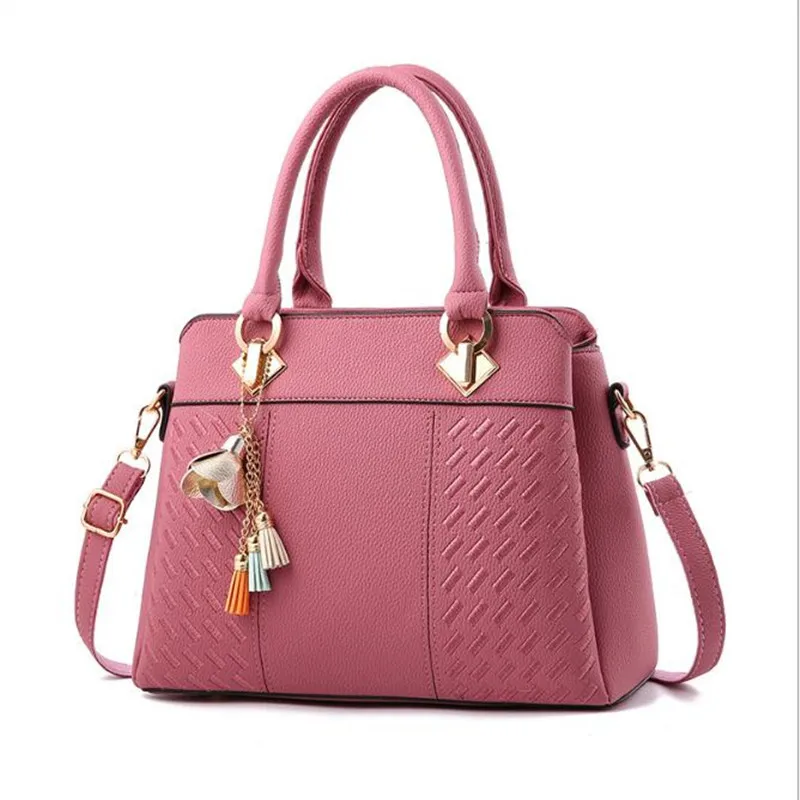 

women solid totes handbag lady party purse crossbody messenger shoulder bags