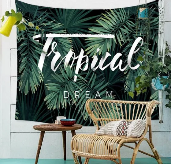 CAMMITEVER Polyester Tropical Dream Pattern Wall Cloth Hanging Tapestry Wedding Party Gift Bedspread Beach Towel Yoga