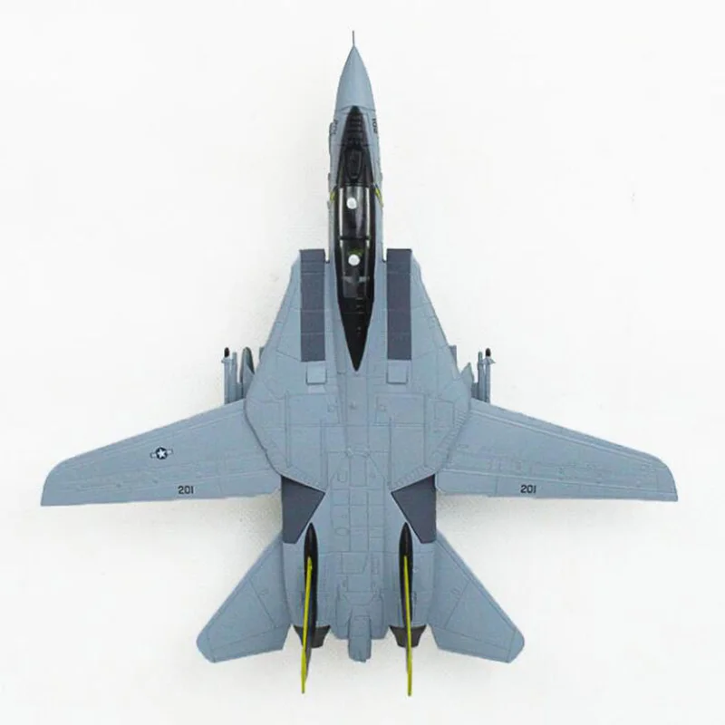 1/100 масштаб военная модель игрушки F14 Tomcat F-14A/B AJ200 VF-84 истребитель ВМС США ВВС литой металлический самолет модель игрушки