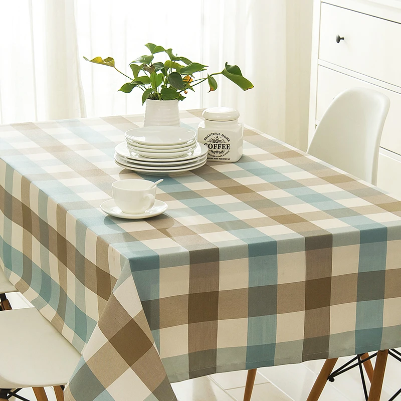 Lattice geometry Waterproof Country decoration Table Cloth Dining