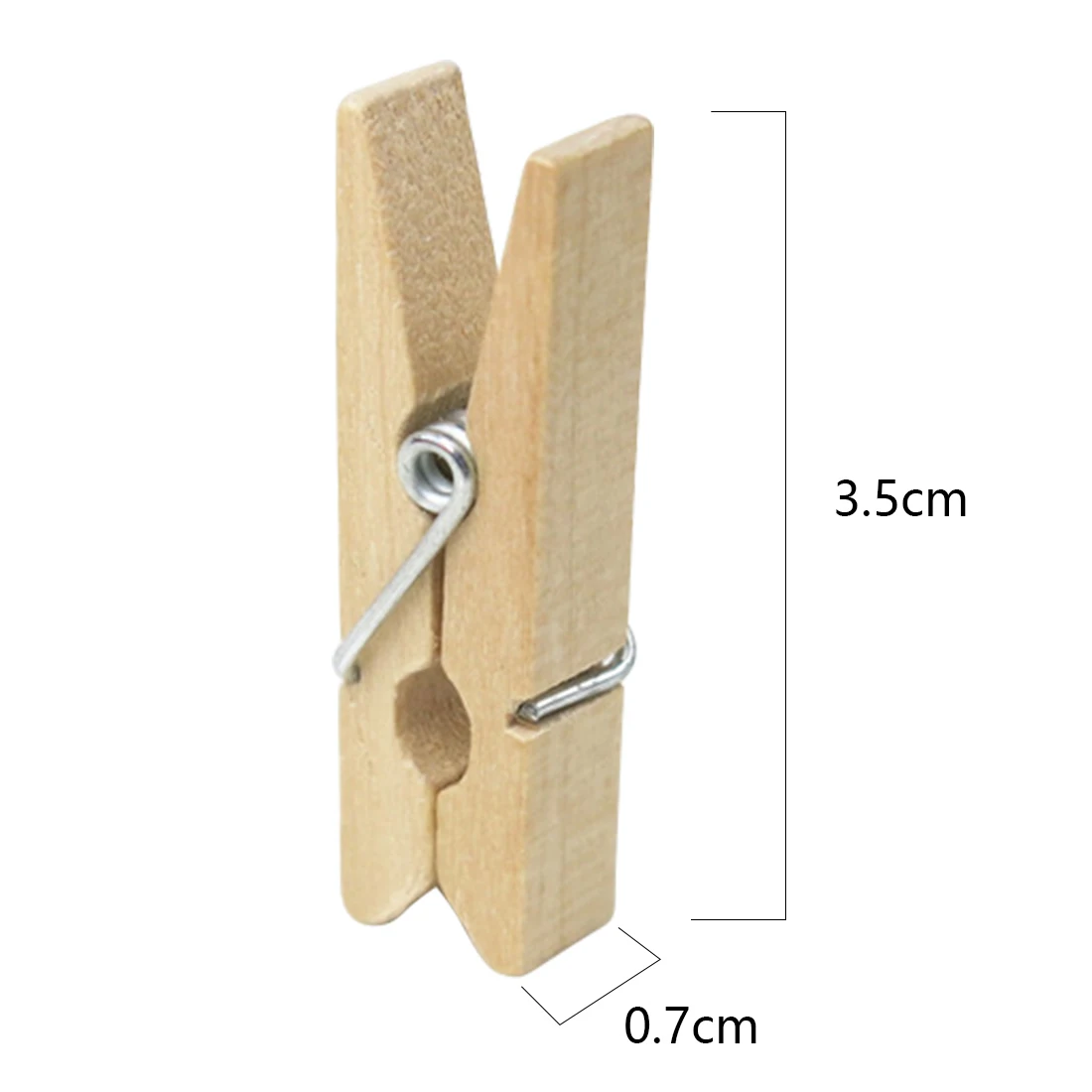 FangNymph 100PCS Mini Wood Clothespins Laundry Photo Paper Peg Clip