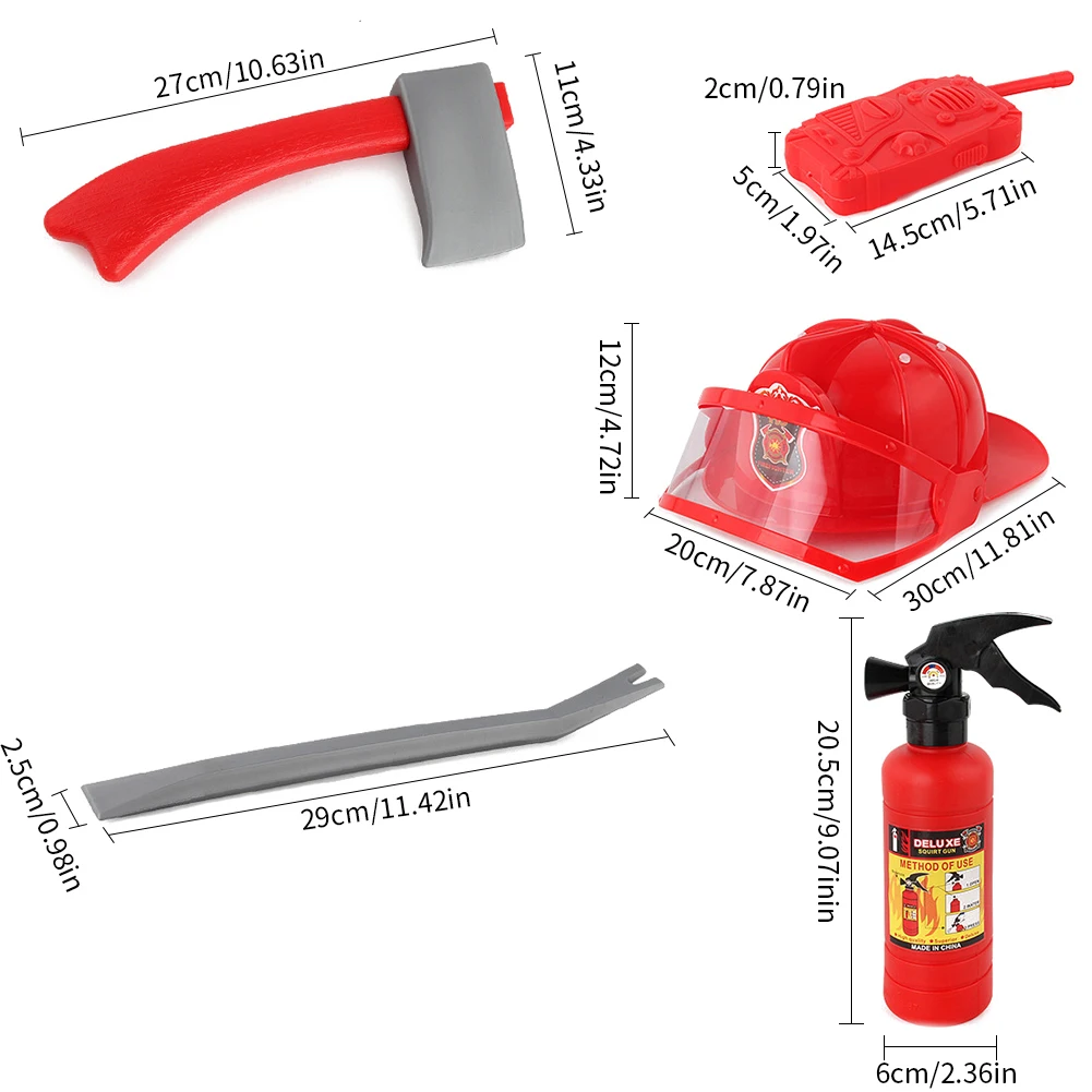Детская игрушка огнетушитель водяной пистолет пожарный игровой костюм водонепроницаемый Пожарная служба сценические ролевые шоу игрушки