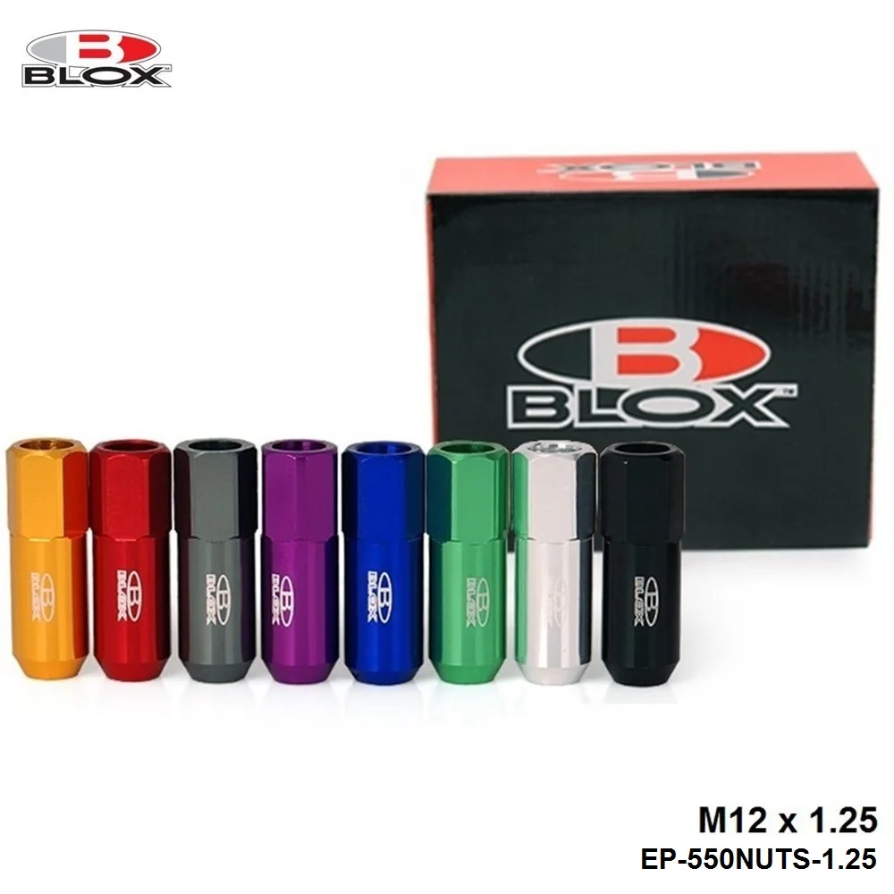 Кованые алюминиевые гоночные гайки Blox 7075 P 1 25 L: 60 мм 20 шт./компл.|racing nuts|blox nutsaluminium nut