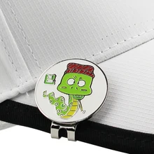 Симпатичные Детские змеи Стиль отметка для мяча для гольфа w магнитная металлическая шапочка для гольфа из сплава зажим 1,1" размер для клюшки для гольфа на зеленом