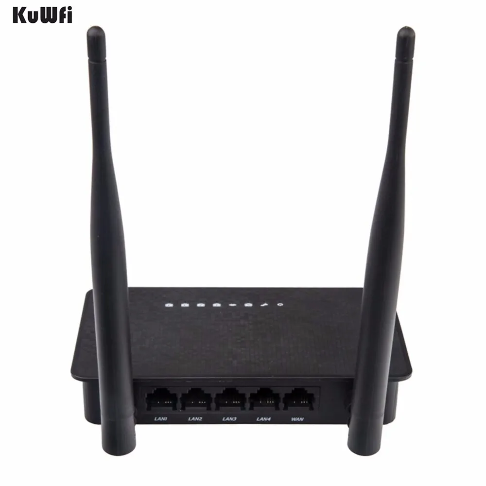 Wi Fi роутер KuWFi 300 Мбит/с 2 4 ГГц с антеннами|wireless extender|smart wifi routerwifi router |
