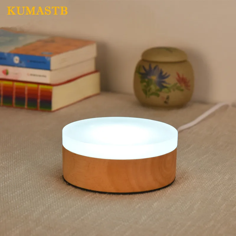 

Decoration Table Lamp Desk Bedroom Bedside Table Light Brief Modern Solid Wood Base Acrylic Shade Small Desk Lamp