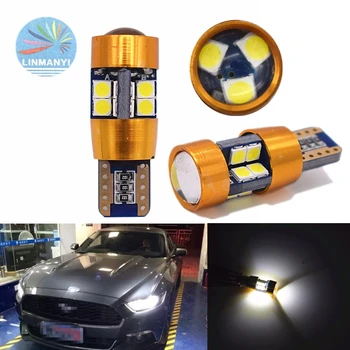 

NEW 4PCS Car Led 194 168 147 T10 3030 19SMD Canbus No Error Free T10 Clearance Light License Plate Light Door lights With Lens