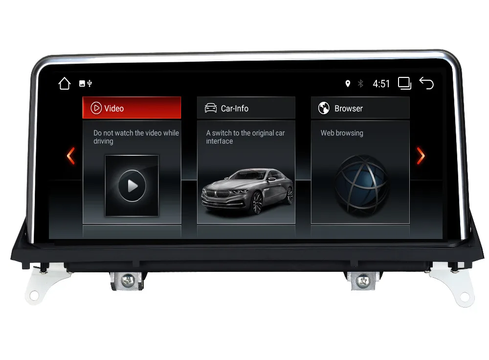 Top Android 7.1.1 CAR DVD FOR BMW X5 E70 BMW X6 E71  player audio stereo Multimedia GPS stereo monitor ips screen CIC CCC System 1